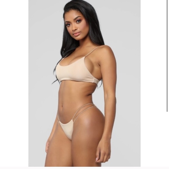 SEXY NUDE CUT OUT STRAPPY KIKI BEACH VIBES BIKINI - Picture 3 of 7